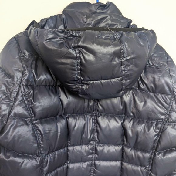 Andrew Marc EUC Navy Down Hooded Zip Jacket L - Picture 6 of 12